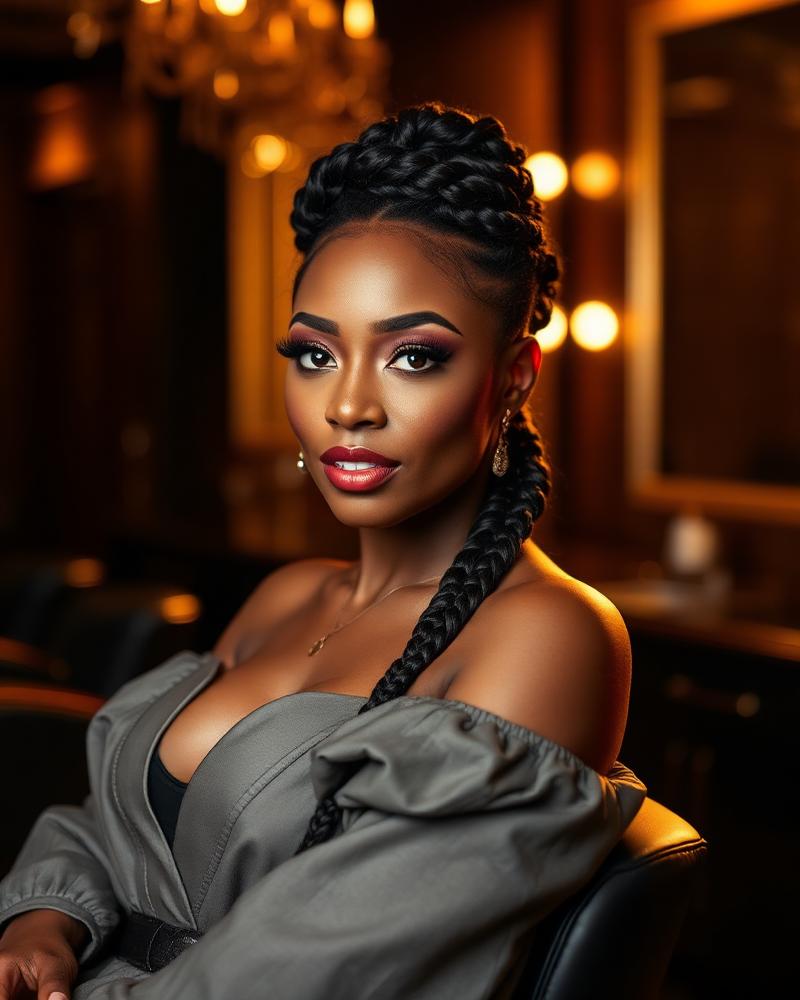 Elegant braided hairstyle